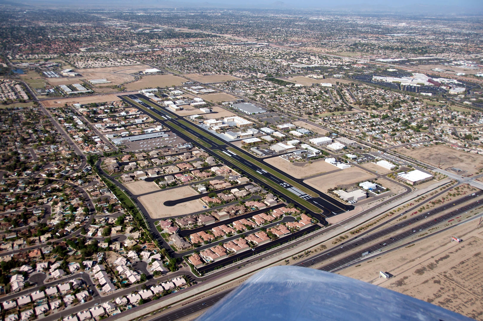 1967 - Runway, looking north toward Tempe